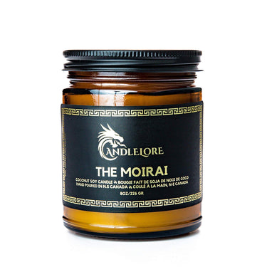 Medium Moirai Candle on a white background